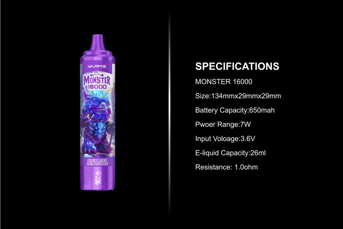 VAPME Monster 15000 Puffs 4 масштаба 1