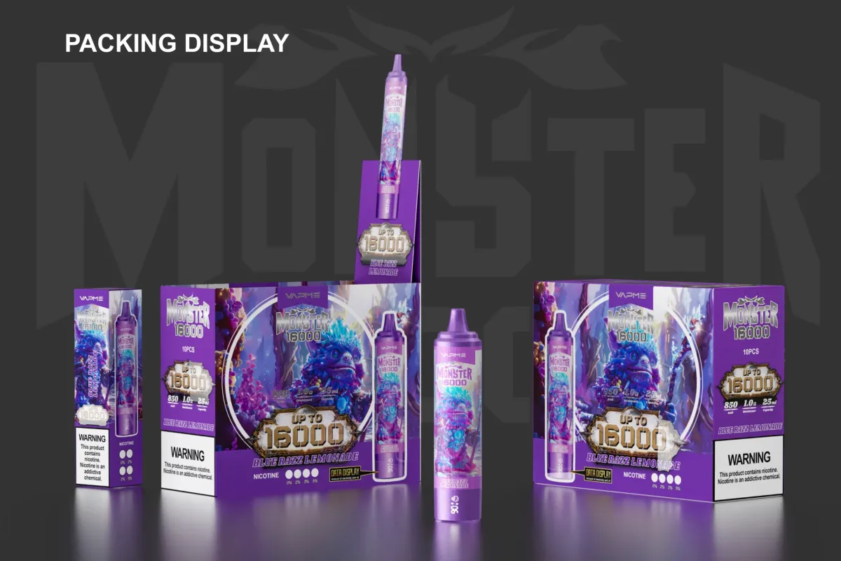 VAPME Monster 15000 Puffs 6 масштабов 1