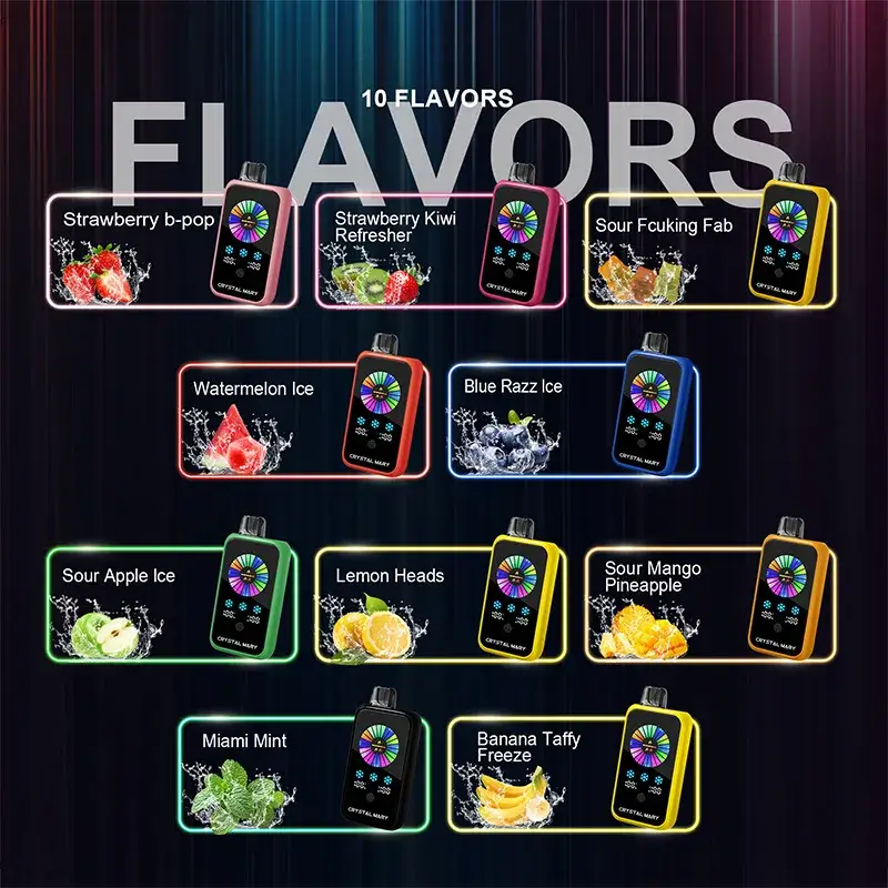 Crystal Groove 50000 Puffs Flavors Crystal Groove 50000 Puffs Flavors